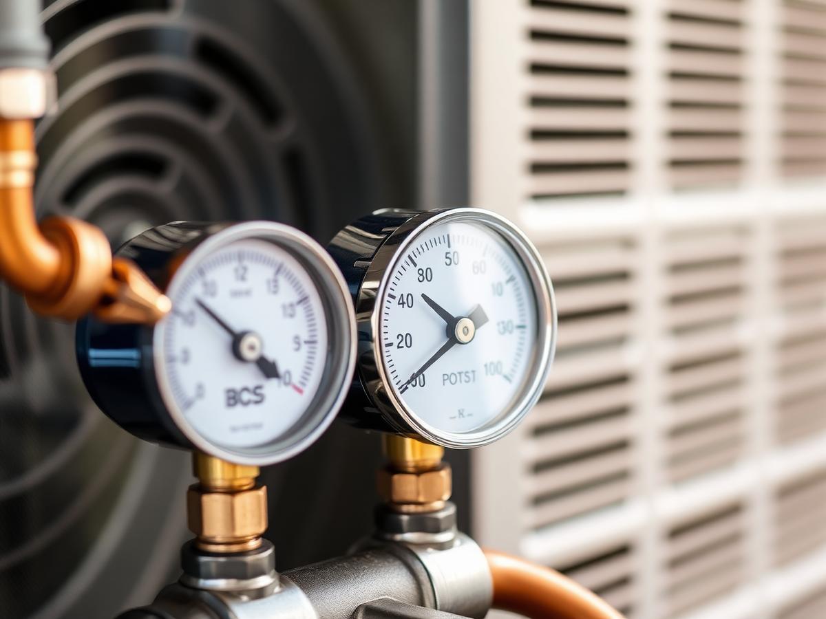 HVAC refrigerant gauges